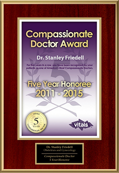 Obstetrician/ Gynecologist in Chicago IL -  Vitals Compassionate Doctor - 5 Year Honoree 2011 - 2015